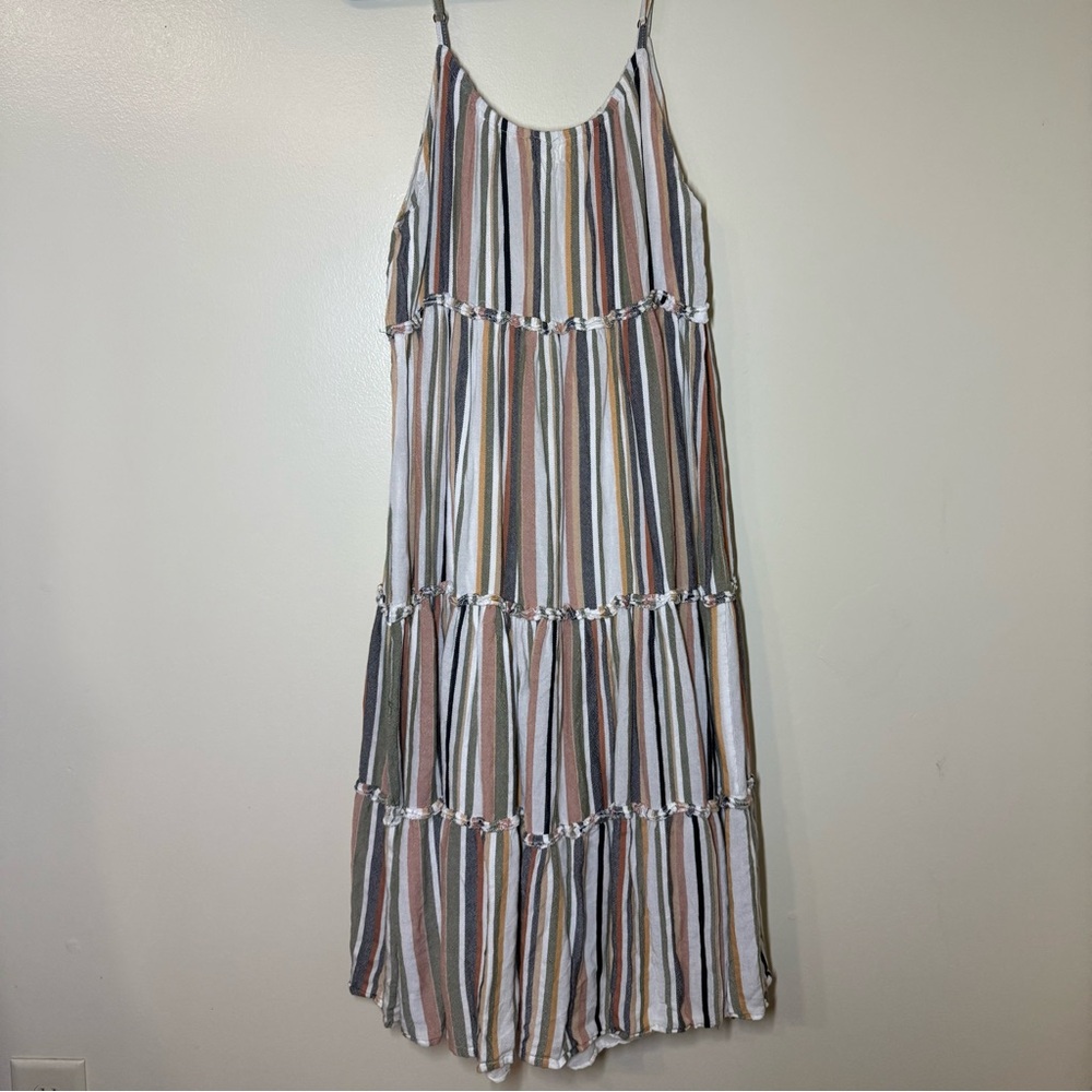 World Market Striped Multicolor Maxi Dress